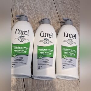 3 New Curel Fragrance Free Lotion Set